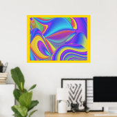 Poster Esprit de Brise d'Été Abstrait 3D Rainbowart (Bureau à domicile)