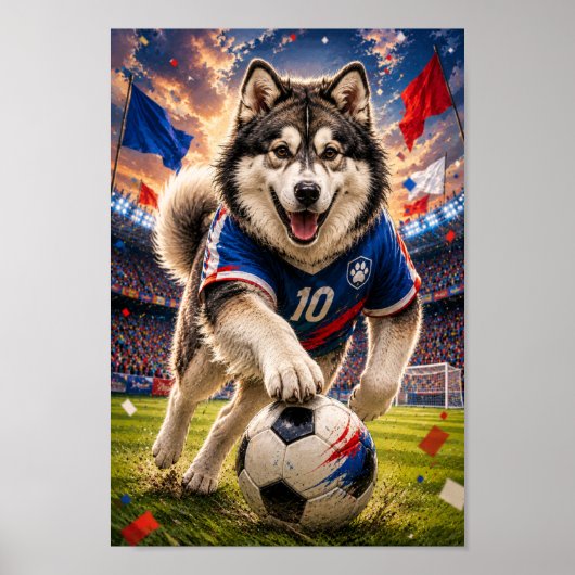 Poster Esprit de championnat du Malamute d'Alaska (Devant)