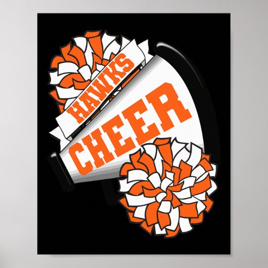 Poster Esprit de Cheer Hawks Ck Pour L'école O (Devant)