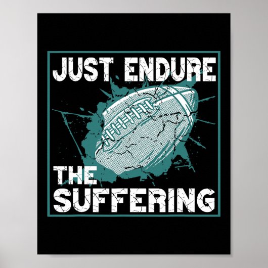 Poster Esprit de football, endurez simplement la souffran (Devant)