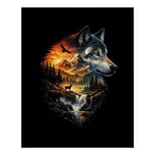 Poster Esprit de la nature sauvage
