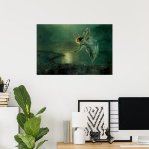 Poster Esprit de la nuit par Grimshaw, fée victorienne