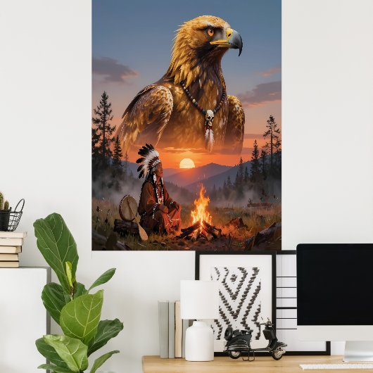Poster Esprit de l'aigle (Bureau à domicile)