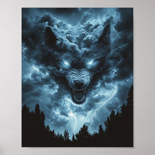 Poster Esprit de Loup de Tempête (Devant)