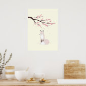 Poster Esprit de Renard Anime Minimaliste (Cuisine)