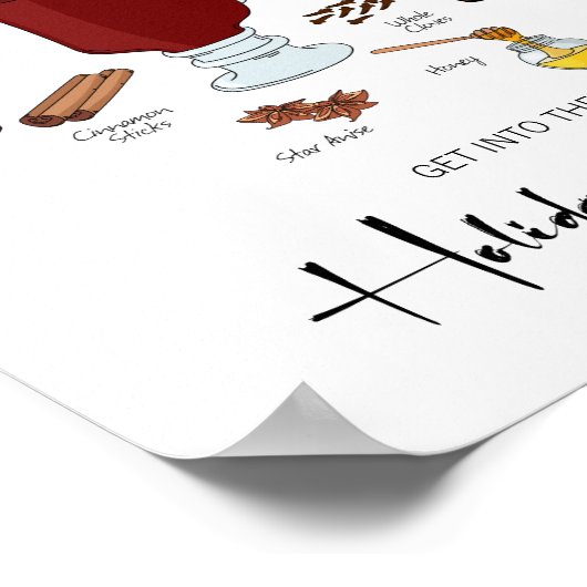 Poster Esprit de vacances Vacances Vacances (Coin)