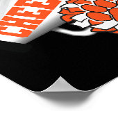 Poster Esprit d'équipe de cheerleading des Tigres pour la (Coin)