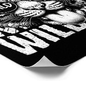 Poster Esprit d'équipe de fan de sport scolaire Wildcats (Coin)