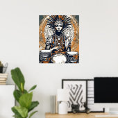 Poster Esprit du Rythme Ancestral (Bureau à domicile)