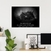 Poster Esprit d'un haiku de chat (Bureau à domicile)