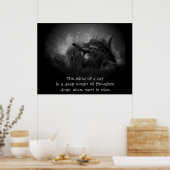 Poster Esprit d'un haiku de chat (Cuisine)