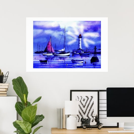 POSTER ESPRIT D'UNE FEUILLE (Bureau à domicile)