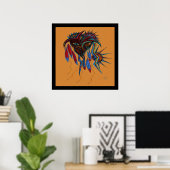 Poster Esprit guerrier (Bureau à domicile)