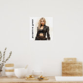 Poster Esprit inventif Steampunk Jeune femme (Cuisine)