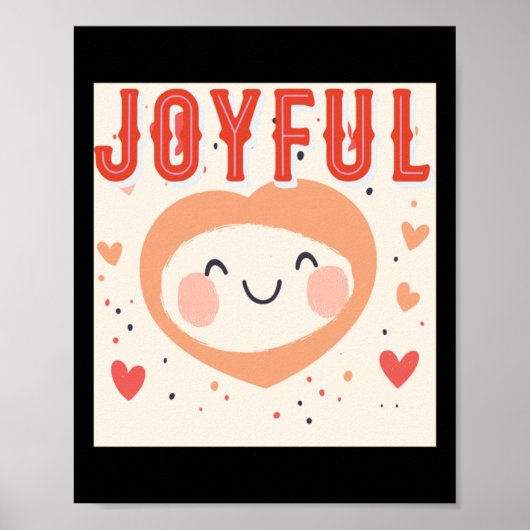 Poster Esprit Joyeux Avec Un Coeur Génial (Devant)
