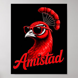 Poster Esprit minimal de l'école d'amitié de la maison Am