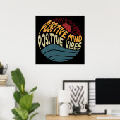 Poster Esprit Positif Vibrations Positives (Bureau à domicile)