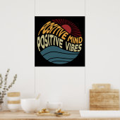 Poster Esprit Positif Vibrations Positives (Cuisine)