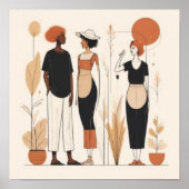 Poster Esprits apparentés | Art abstrait contemporain de (Devant)