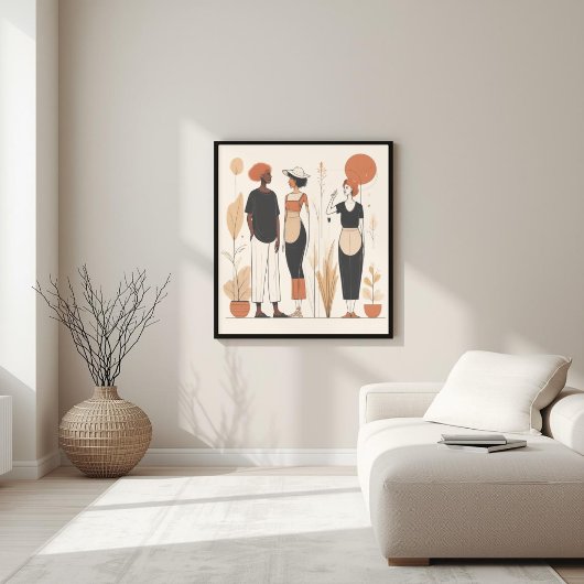 Poster Esprits apparentés | Art abstrait contemporain de
