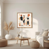Poster Esprits apparentés | Art abstrait contemporain de