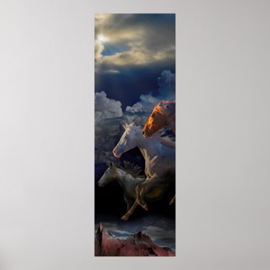 Poster Esprits de Cheval Sauvage "COURT JUSQU'À DEMAIN" (Devant)