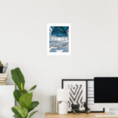 Poster Esprits de l'eau dans une gouttelette (Bureau à domicile)