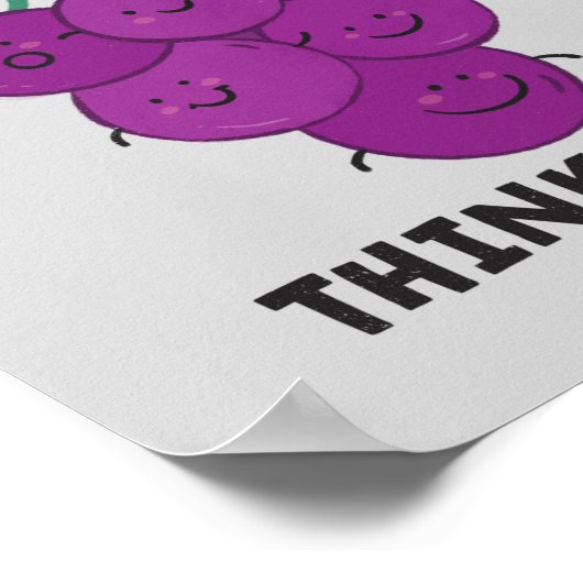 Poster Esprits de raisin, Penser à l'affiche (Coin)