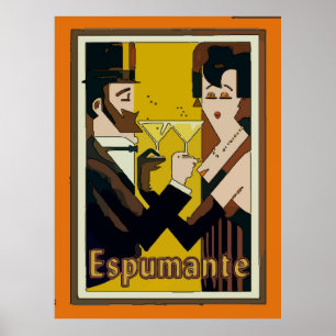 Poster Espumante, Vins Étincelants,