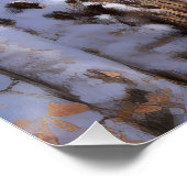 Poster Esquimau Américain Laisser Neige Noël (Coin)