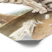 Poster Esquimaux Chien (Canis familiaris) Illustration (Coin)