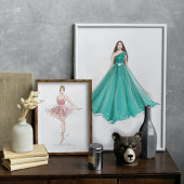 Poster esquisse de mode, art,