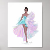 Poster esquisse de mode, illustration, (Devant)