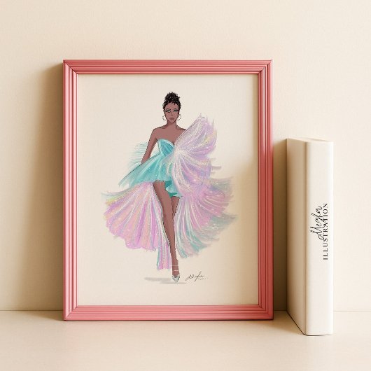 Poster esquisse de mode, illustration,