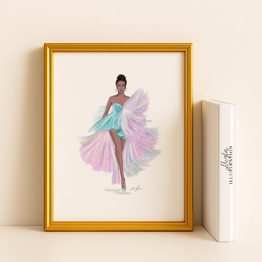 Poster esquisse de mode, illustration,