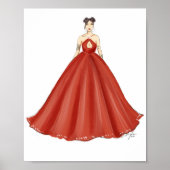 Poster esquisse de mode, illustration de mode, (Devant)