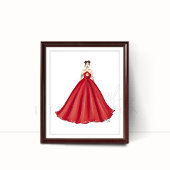 Poster esquisse de mode, illustration de mode,