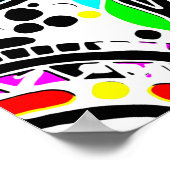 Poster Esquisse Imaginaire Art - Fleurs Abstraites 3 (Coin)