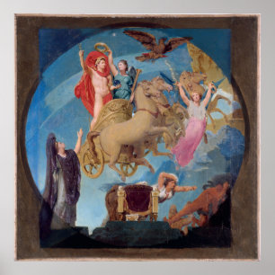 Poster Esquisse pour l'Hôtel de Ville de Paris : Apothéos