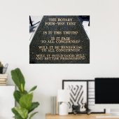 Poster Essai à quatre voies (Bureau à domicile)