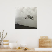 Poster Essai de planeur Vol Aviation Wright Brothers (Cuisine)