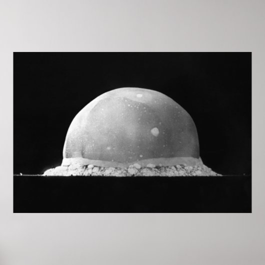 Poster Essai de trinité Explosion de bombe atomique 16 ju (Devant)