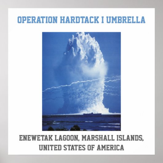 Poster Essai nucléaire des États-Unis aux Îles Marshall (Devant)