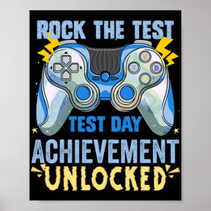 Poster Essai Staar Test Exam Gamer Rock The Test 20 mai