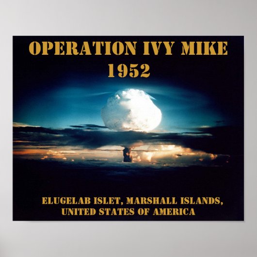 Poster Essais d'armes aux États-Unis d'Amérique en 1952 (Devant)