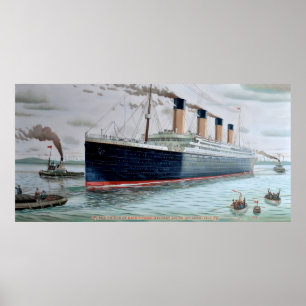Poster Essais en mer de RMS Titanic