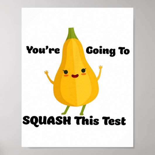 Poster Essayer D'Épiler Ce Test Veggie Enseignant Tester (Devant)