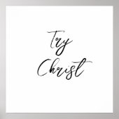 Poster Essayer le Christ chrétien (Devant)