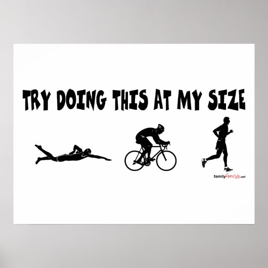 Poster Essayez de faire ça à ma taille (Devant)