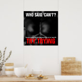 Poster Essayez de tenter la réussite d'une soumission ins (Cuisine)